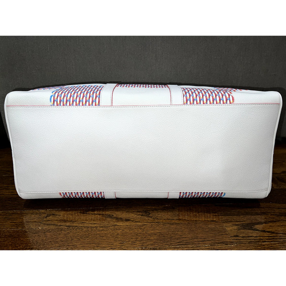 Louis Vuitton Keepall Bandouliere 50 Damier Spray White Logo Weekend Travel Bag - Picture 12 of 12